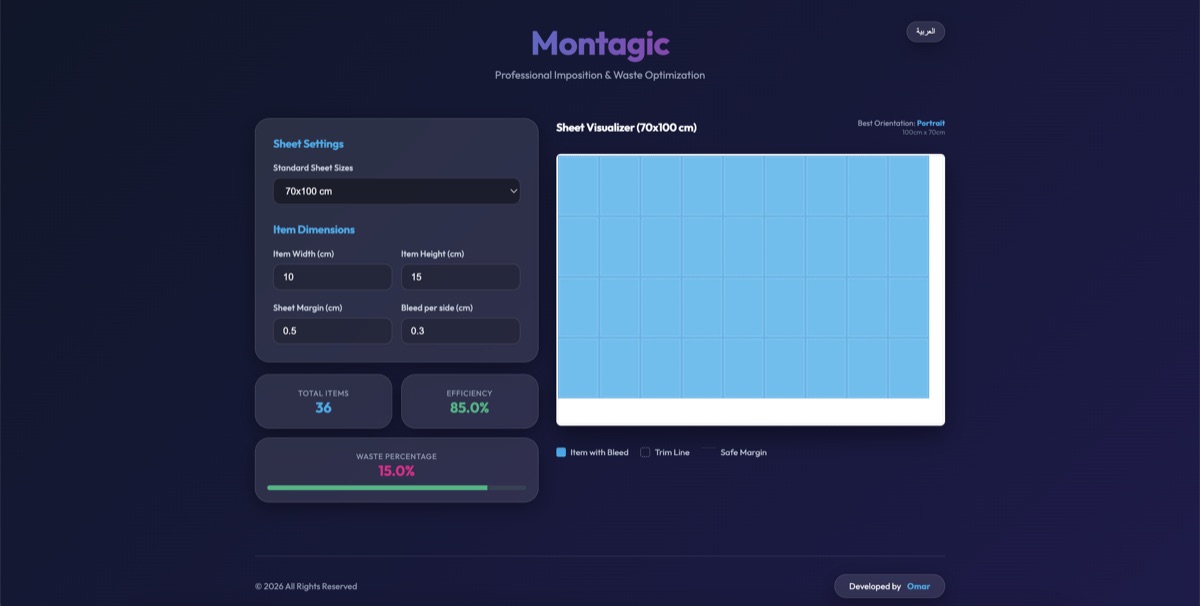 Montagic Imposition Tool