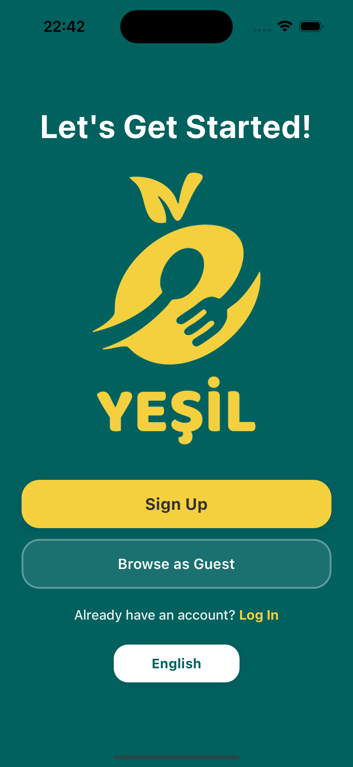 Yeşil Yemek Login