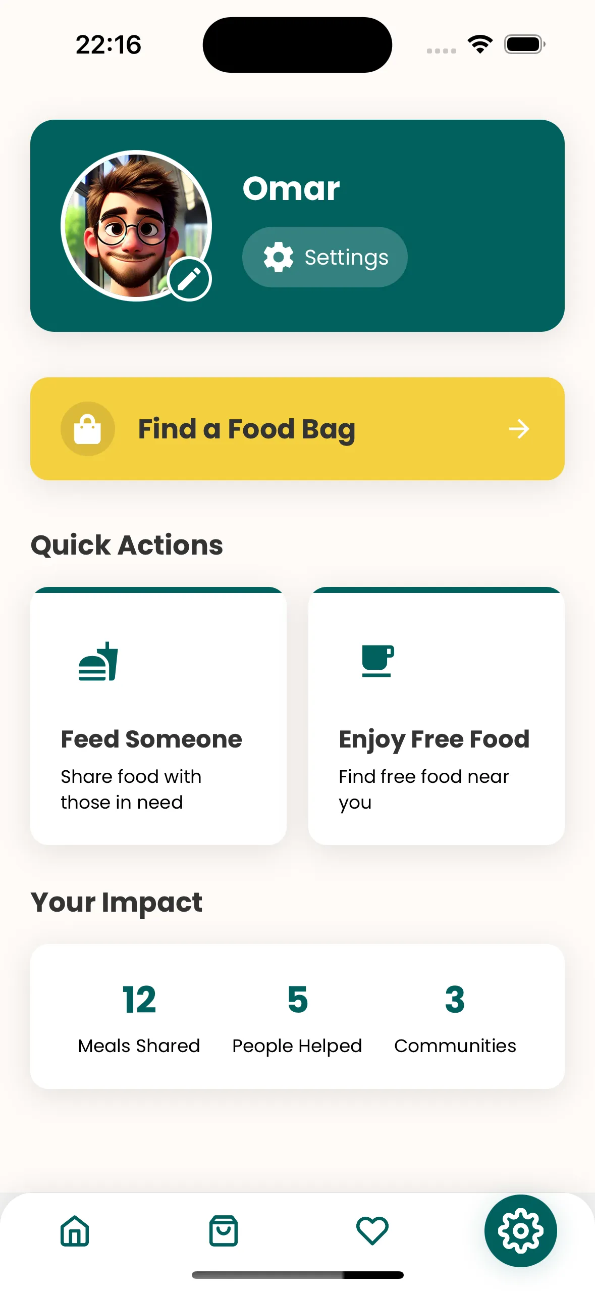 Yeşil Yemek Settings