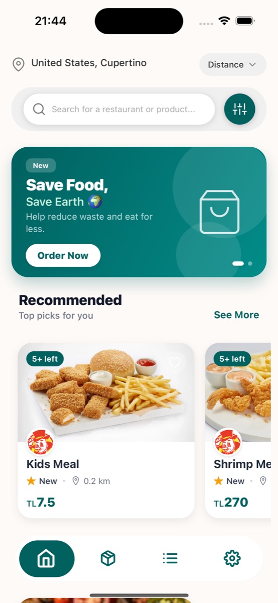 Yeşil Yemek Mobile Platform